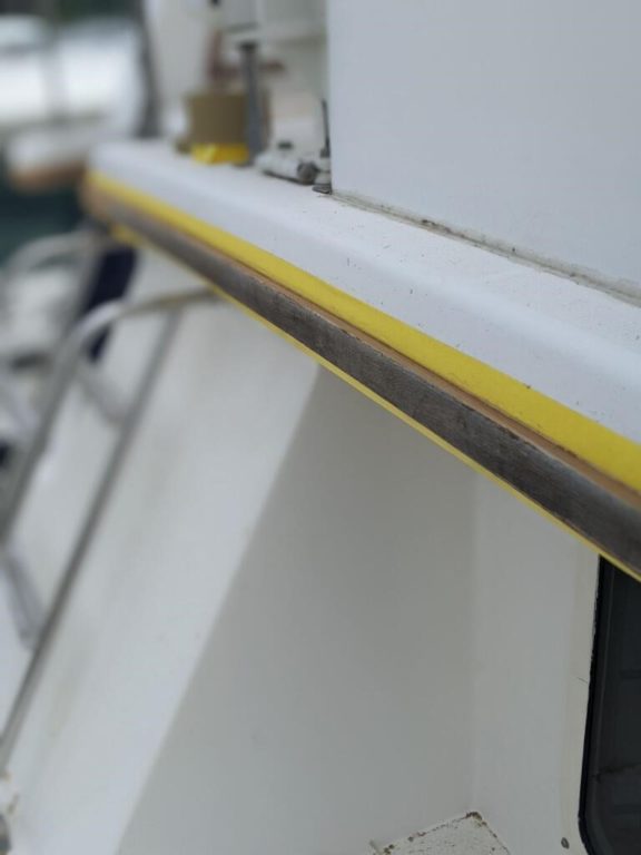 Sabre 47 Motoryacht Varnish Repairs DiMillo's Yacht Sales